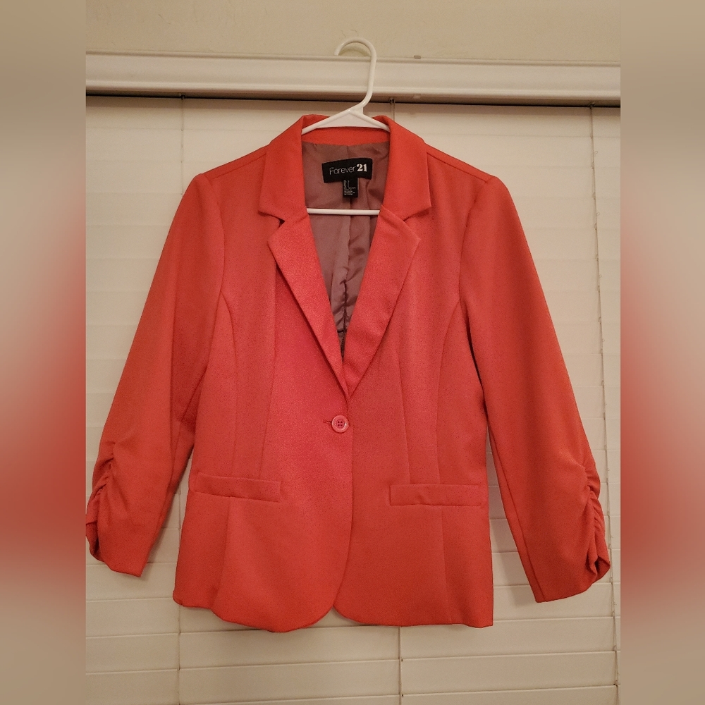 Forever 21 Salmon Blazer